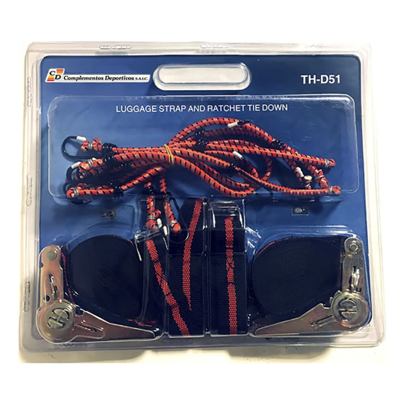 Set De Sujeción 2 Cintas De Amarre Con Criquet