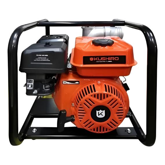 Motobomba 3'' Kushiro Agua Sucia Motor 212cc Naftero