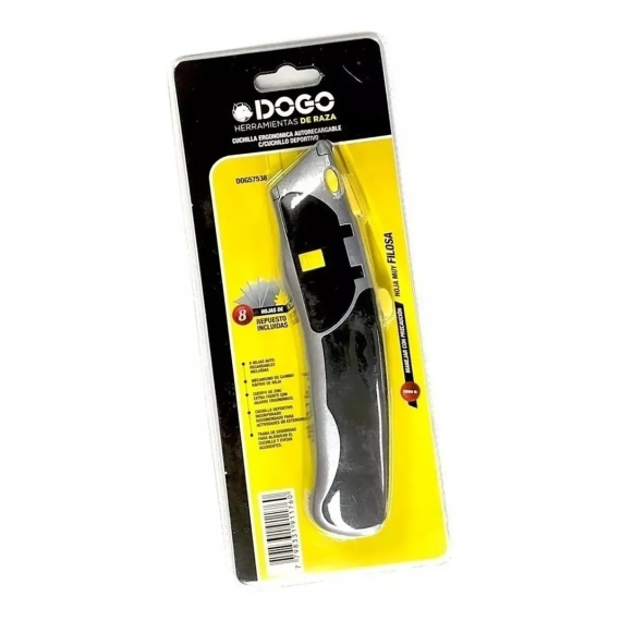 Cutter Trincheta Cortante Autorecargable Dogo C/8 Hojas