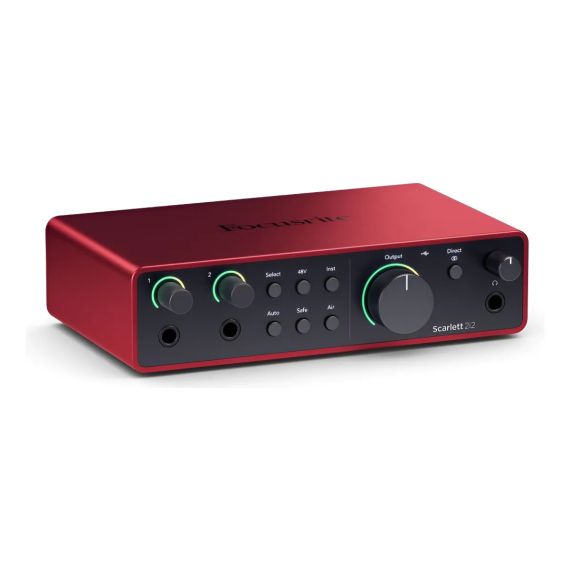 Interfaz De Audio Focusrite Usb Scarlett 2i2 4ta Gen
