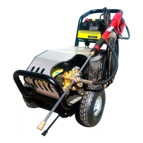 Hidrolavadora Industrial Monofas 100bar - Barovo- 12,2 L/min Color Plateado