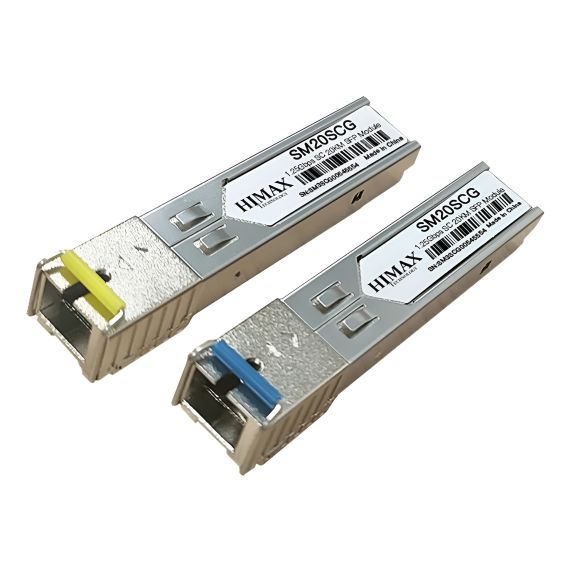 Transceptor Sfp Sc Gigabit Monomodo 20km Himax X 2