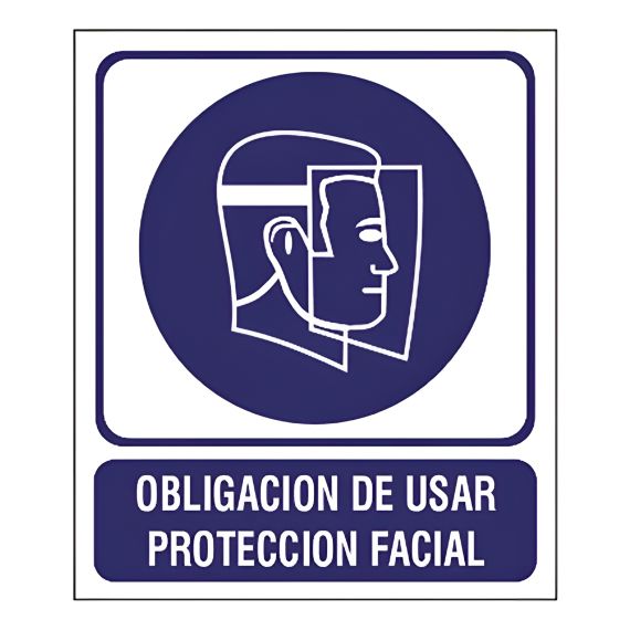 Cartel De Obligación De Usar Protección Facial X 5 Uds