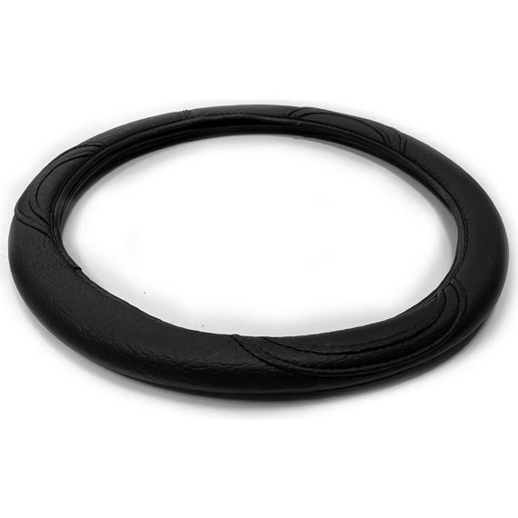 Cubre Volante De Cuero Negro Con Detalles Talle 38