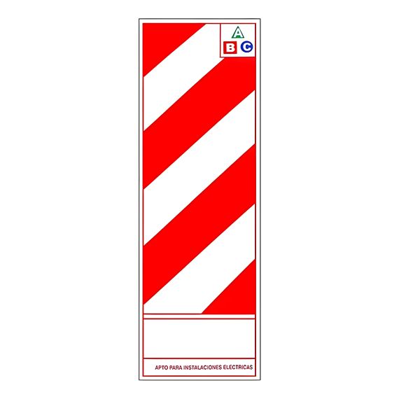 Kit Cartel Chapa Baliza Columna A B C X 2 Uds