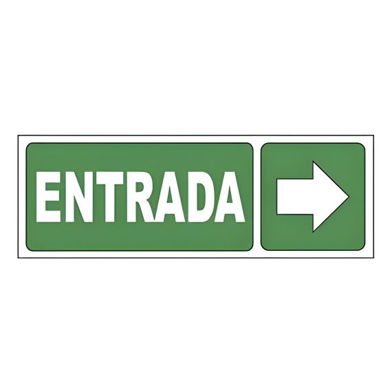 Cartel De Entrada Hacia La Derecha X 10 Uds.