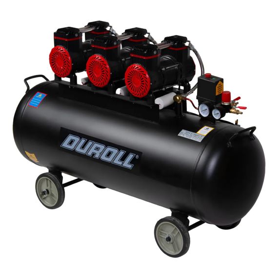 Compresor Duroll 100l 220v Sin Aceite 435l/min Pro