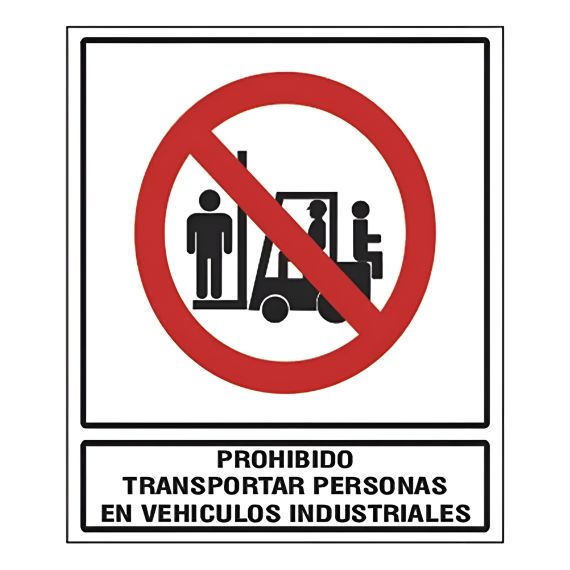 Prohibido Transportar Personas En Vehículos Industriales X5u