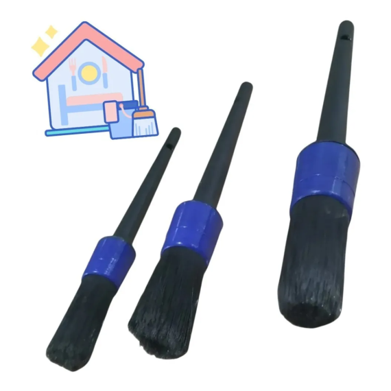 Kit 3 Pinceles Cepillo Brochas Detallado Detailing Laffitte
