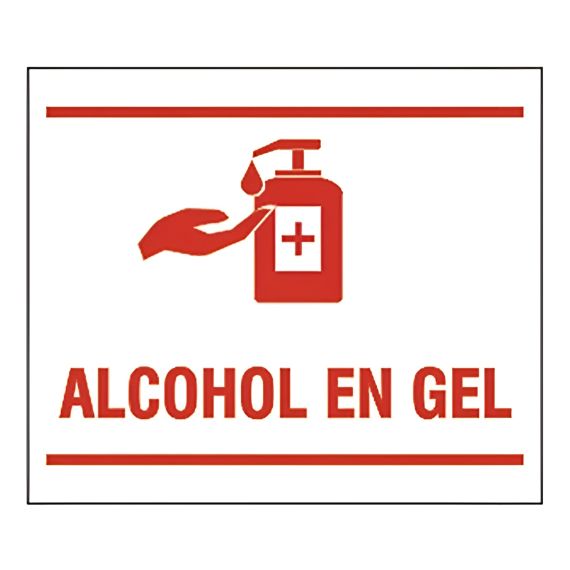 Cartel De Alcohol En Gel X 10 Uds