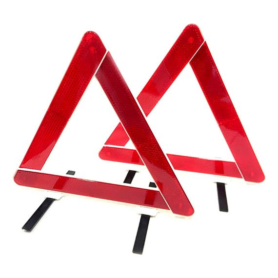 Balizas Triangular De Seguridad Doble Apoyo X 2