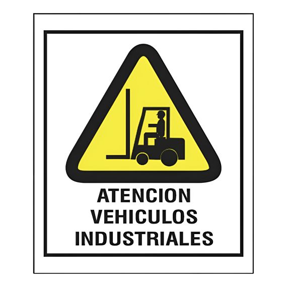 Cartel De Atención Vehículos Industriales X 5 Unid.