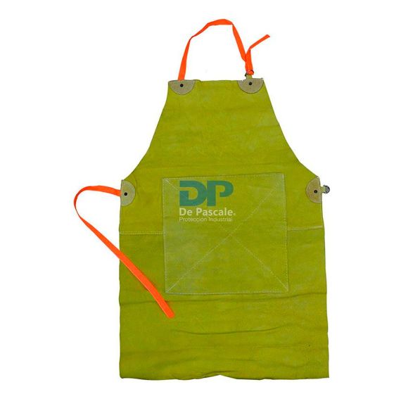 Delantal Descarne Cuero Reforzado Soldador X 10