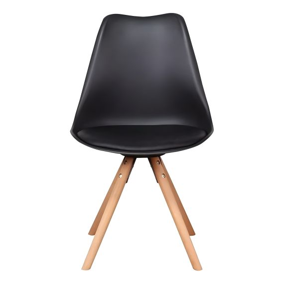 Silla Eames Nórdica Bulk con Almohadón Negro