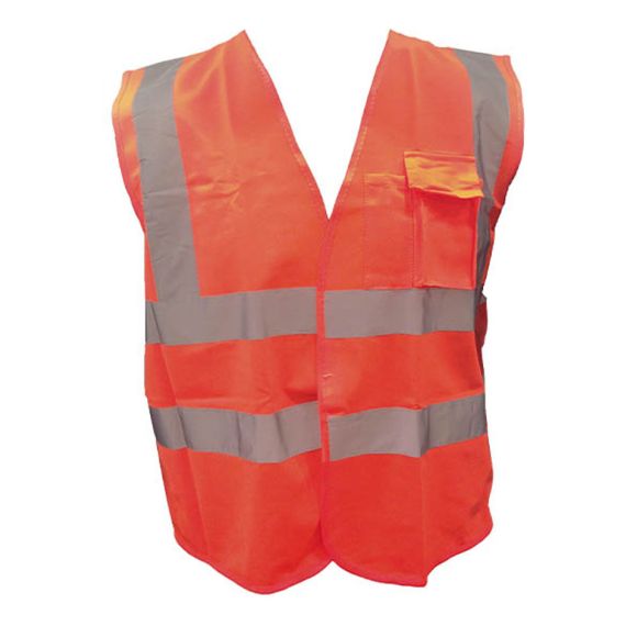Chaleco De Trabajo Poliéster C/cintas Reflectivas
