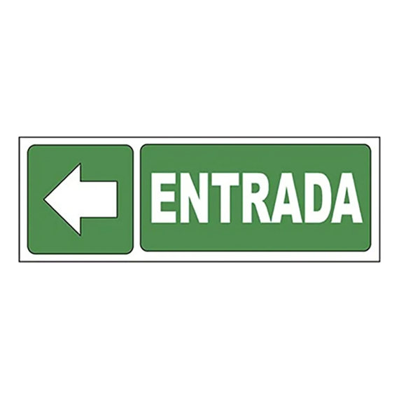 Cartel Entrada (izquierda) X 10 Unid.