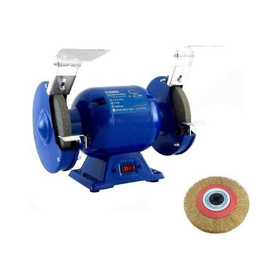 Amoladora De Banco 375w Kld Ab6pro Con Cepillo De Bronce