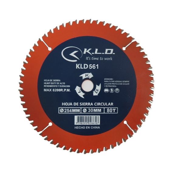 Disco Sierra De Banco Ingletadora 254mm 10pg 80 Dientes Kld