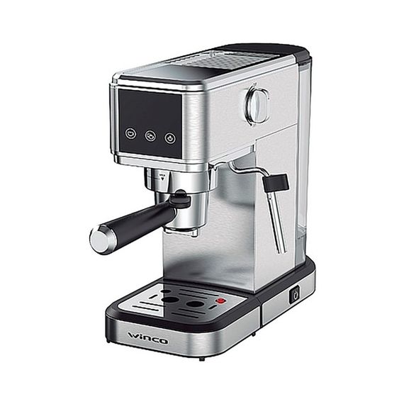 Cafetera Express Italiana Con Espumador Lcd Winco 1923