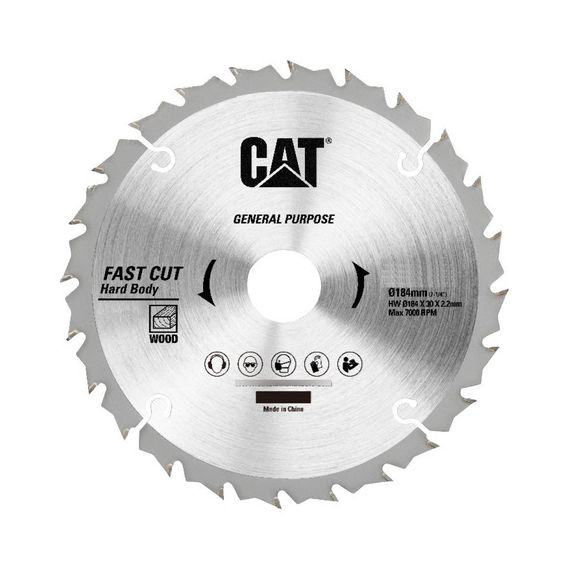 Disco Sierra Circular Cat 184mm 40 Dientes Corte Rápido