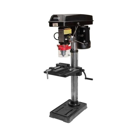 Taladro De Banco 20 Mm Con Guarda Y Morsa Barovo Tmb20