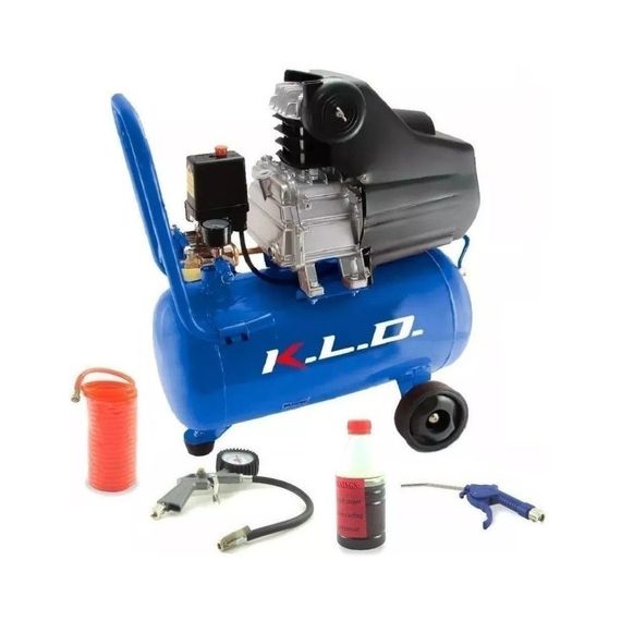 Compresor De Aire 50 Lts 2.5hp Kld Kit Aire 3 Accesorios