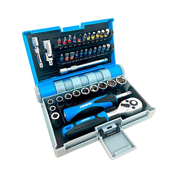 Set Juego Bocallaves Y Puntas 38 Pcs 1/4'' Duroll