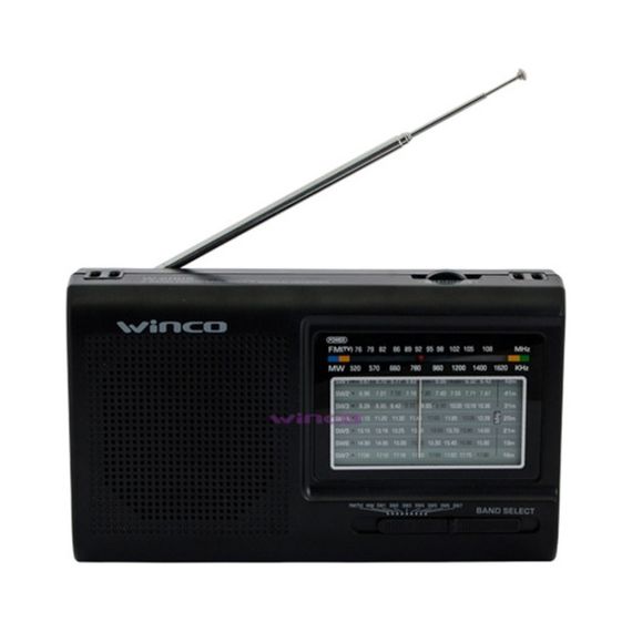 Radio Winco W2005 Am Fm Portatil 9 Bandas A Pilas Antena