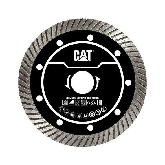 Disco Diamantado Turbo Amoladora 115mm Cat Concreto Baldosas