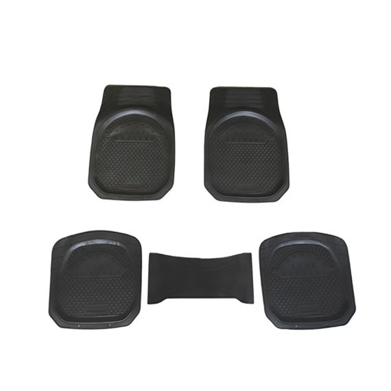 Kit Cubre Alfombras Power Force Goma Antideslizante 5 Pzas