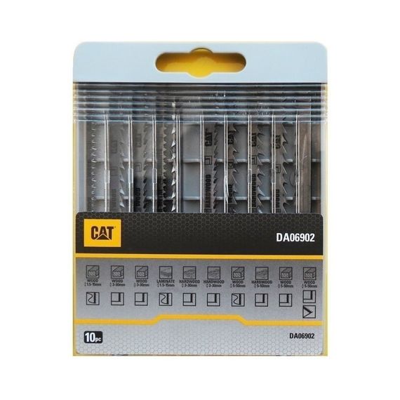 Juego Set Hojas Sierra Caladora Cat Aptas Madera 10 Unidades