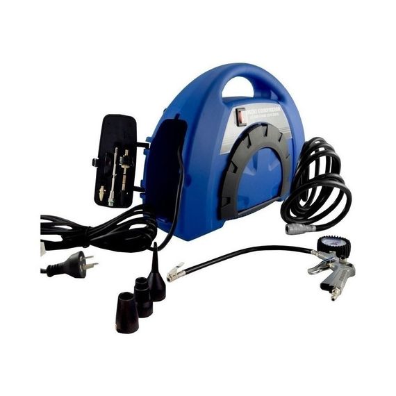 Compresor Aire Inflador Portátil 1.5hp Kld Accesorios