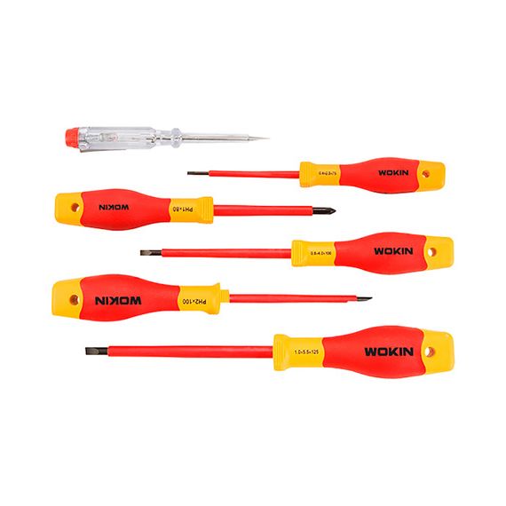 Set Destornilladores Planos/phillips 1000v Aislados 6 Piezas
