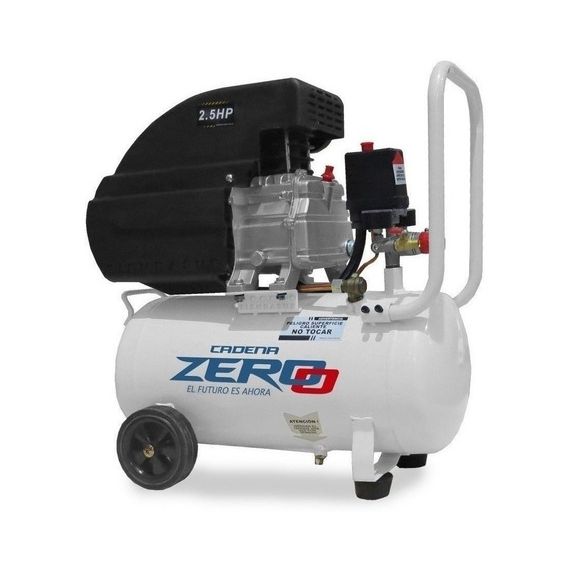 Compresor De Aire 25 Litros 2,5 Hp Zero Portátil Con Ruedas