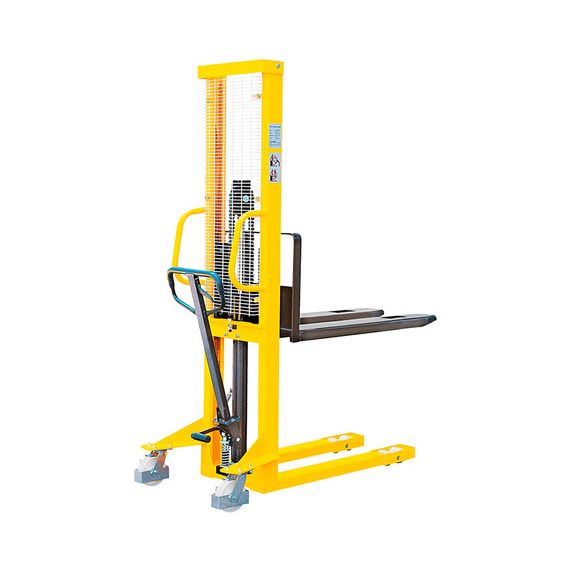 Apilador Hidráulico 1 Tn 3 Metros Horquilla Ajustable 580 x 1150mm