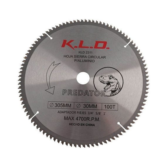 Disco Sierra Ingletadora Kld 12 PLG 100 Dientes Aluminio