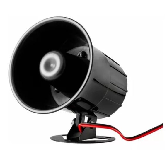 Sirena Corneta Alarma Bocina 6 Tonos 12v 20w