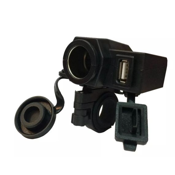 Salida Encendedor + Usb Para Moto, Resistente al Agua