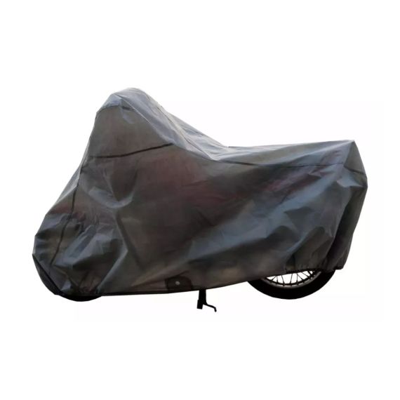 Funda Cubre Moto L (grande) Bicapa Microperforado Gris