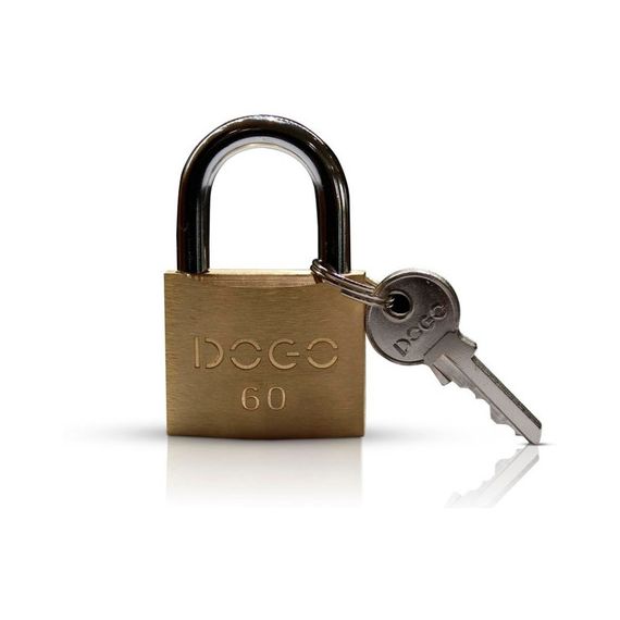 Candado Bronce Reforzado 60 mm S/ Traba Skinpack 3 Llaves Dogo