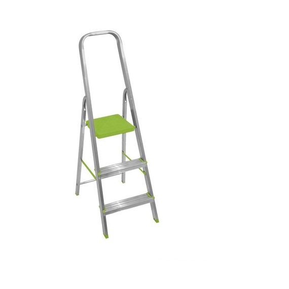 Escalera Tijera De Aluminio De 2 Escalones Reforzada 150kg