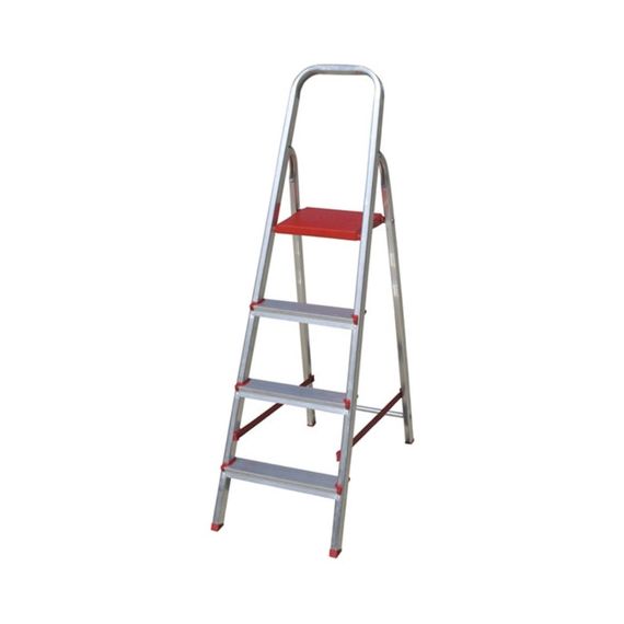 Escalera Botafogo Tijera De Aluminio 3 Escalones 120 Kg