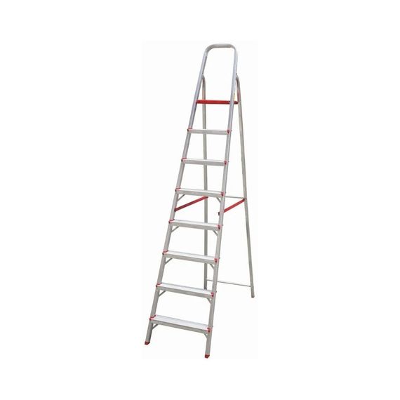 Escalera Botafogo Tijera De Aluminio 7 Escalones 120 Kg