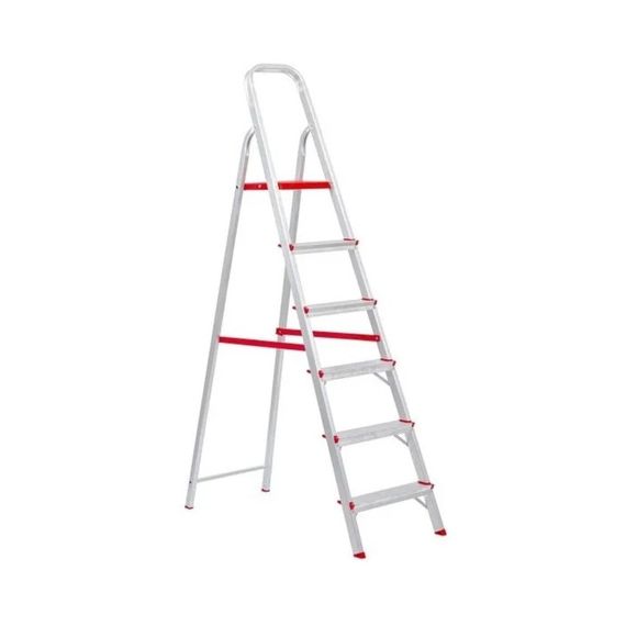Escalera Botafogo Tijera De Aluminio 5 Escalones 120 Kg