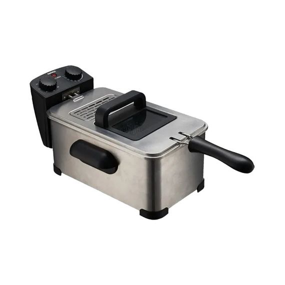 Freidora Eléctrica Capacidad De 3 Lts Acero Inoxidable Daewo