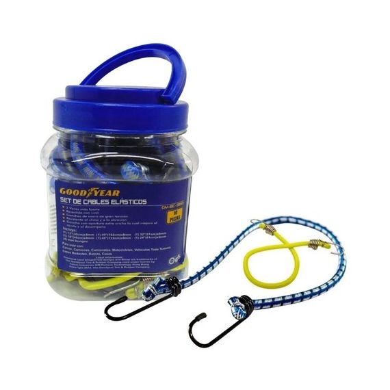 Kit 10 Tensores Elásticos C/ganchos Autos Motos Goodyear