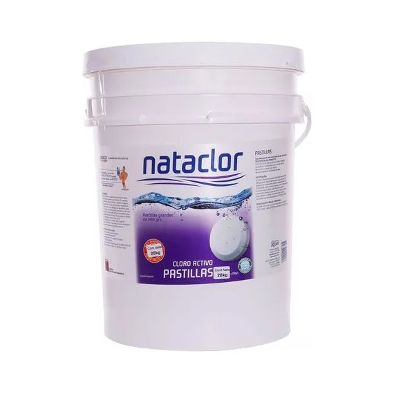 Cloro Pastilla 200gr 20kg Nataclor Piscina