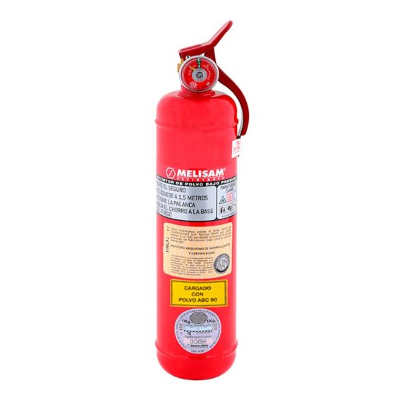 Matafuego 3' Extintor 1kg A Base De Polvo Abc Melisam