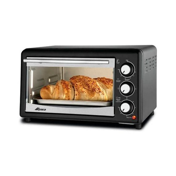 Horno Eléctrico 17L Con Bandeja Esmaltada 90°-240°C Alpaca