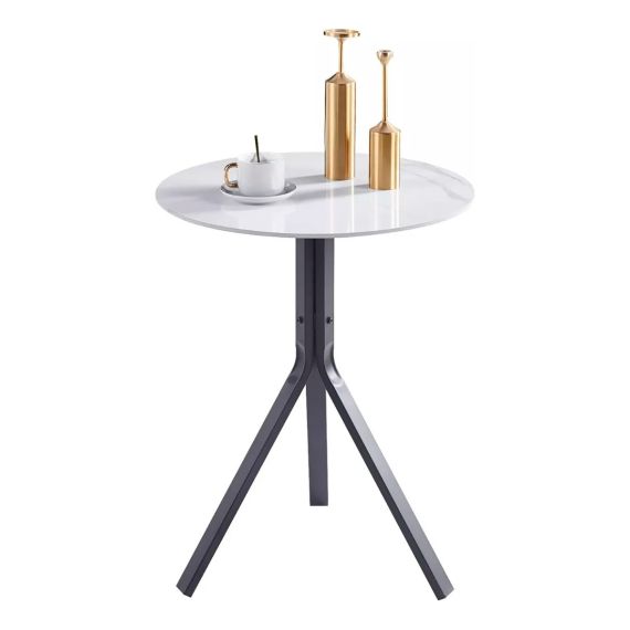 Mesa Bistro Marble 80 Cm Porcelanato Bar Resto Cocina Jardín